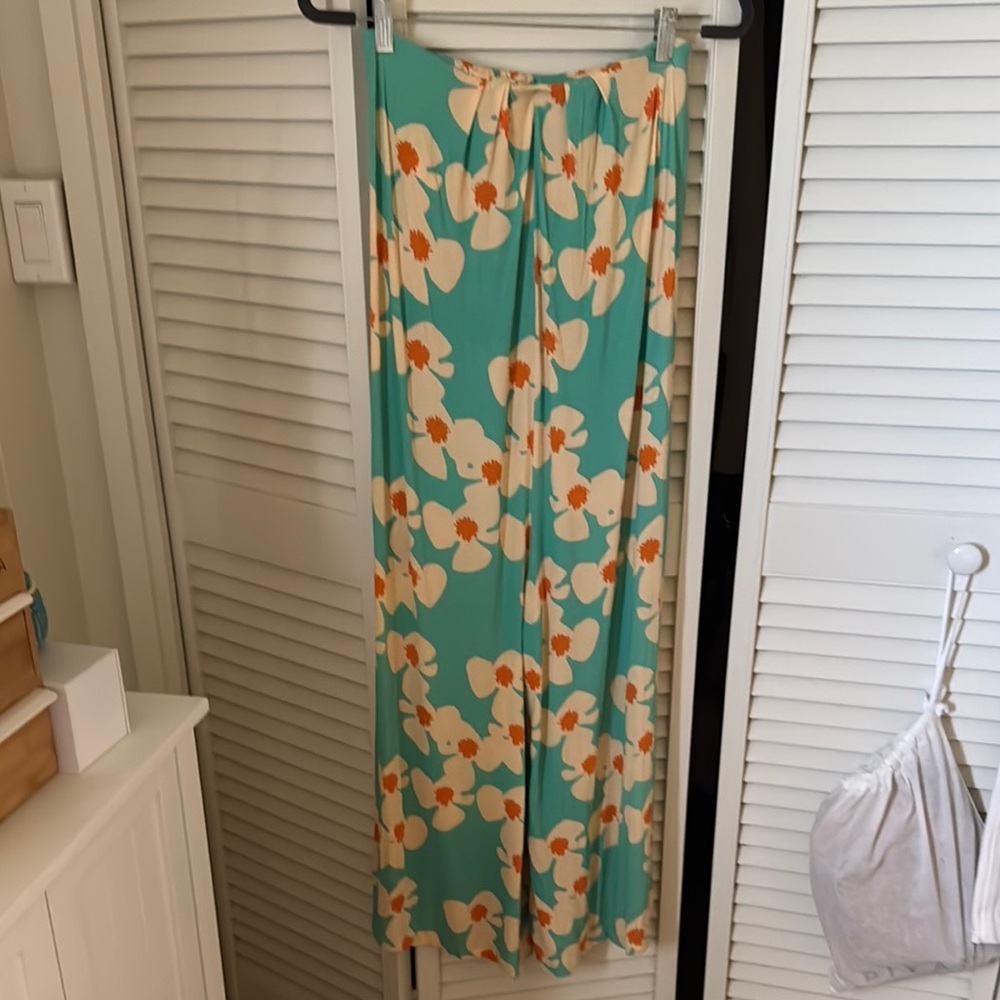 Ava Sky Strapless Floral Jumpsuit